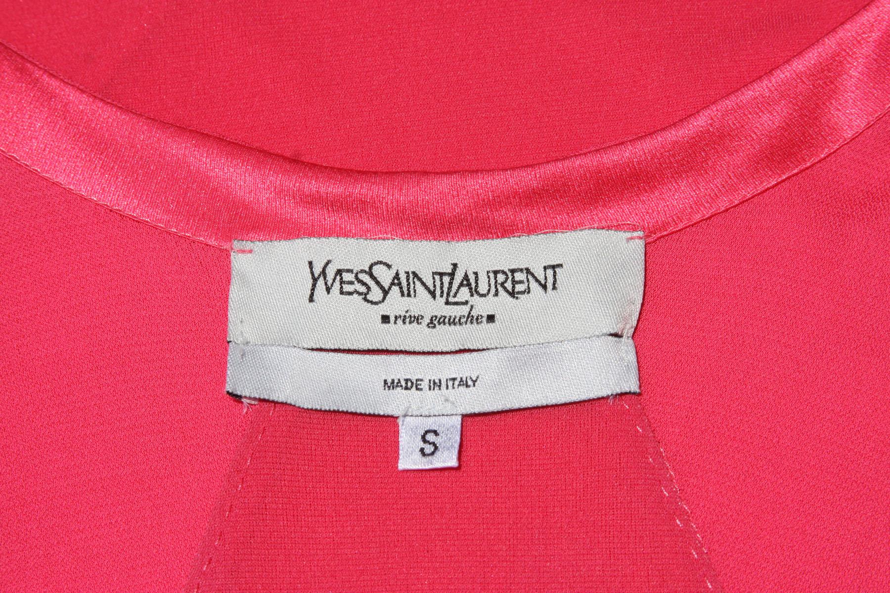 Tom Ford for Yves Saint Laurent F/W 2004 Collection Pink Jersey Dress size S For Sale 1