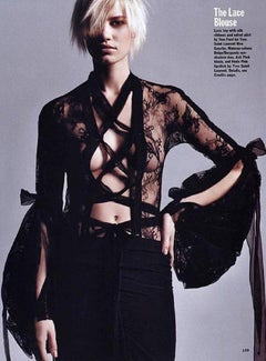 Tom Ford for Yves Saint Laurent Fall 2002 Lace Blouse + Skirt