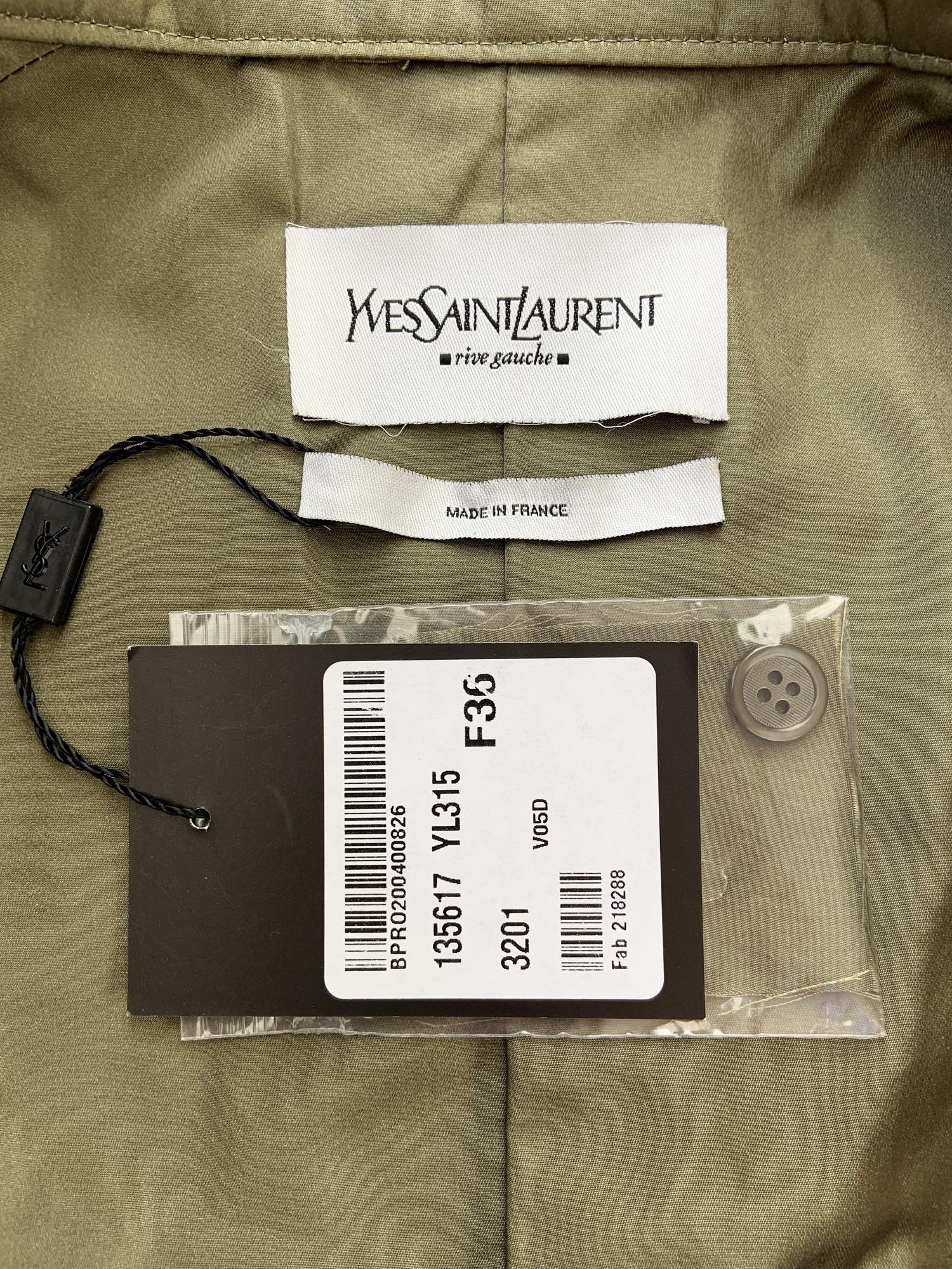 Tom Ford for Yves Saint Laurent FW 2004 Silk Pagoda Jacket Skirt Suit Fr 36 US 4 For Sale 9