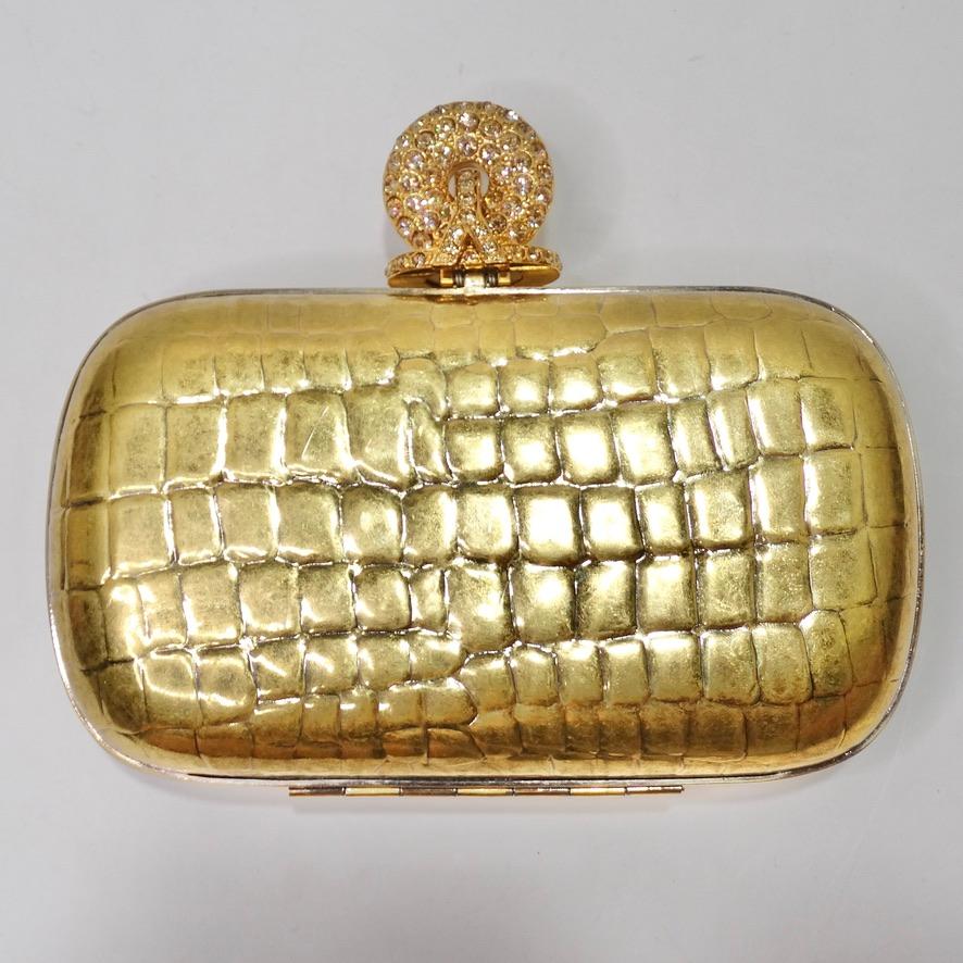 Tom Ford for Yves Saint Laurent Gold Clutch For Sale 1