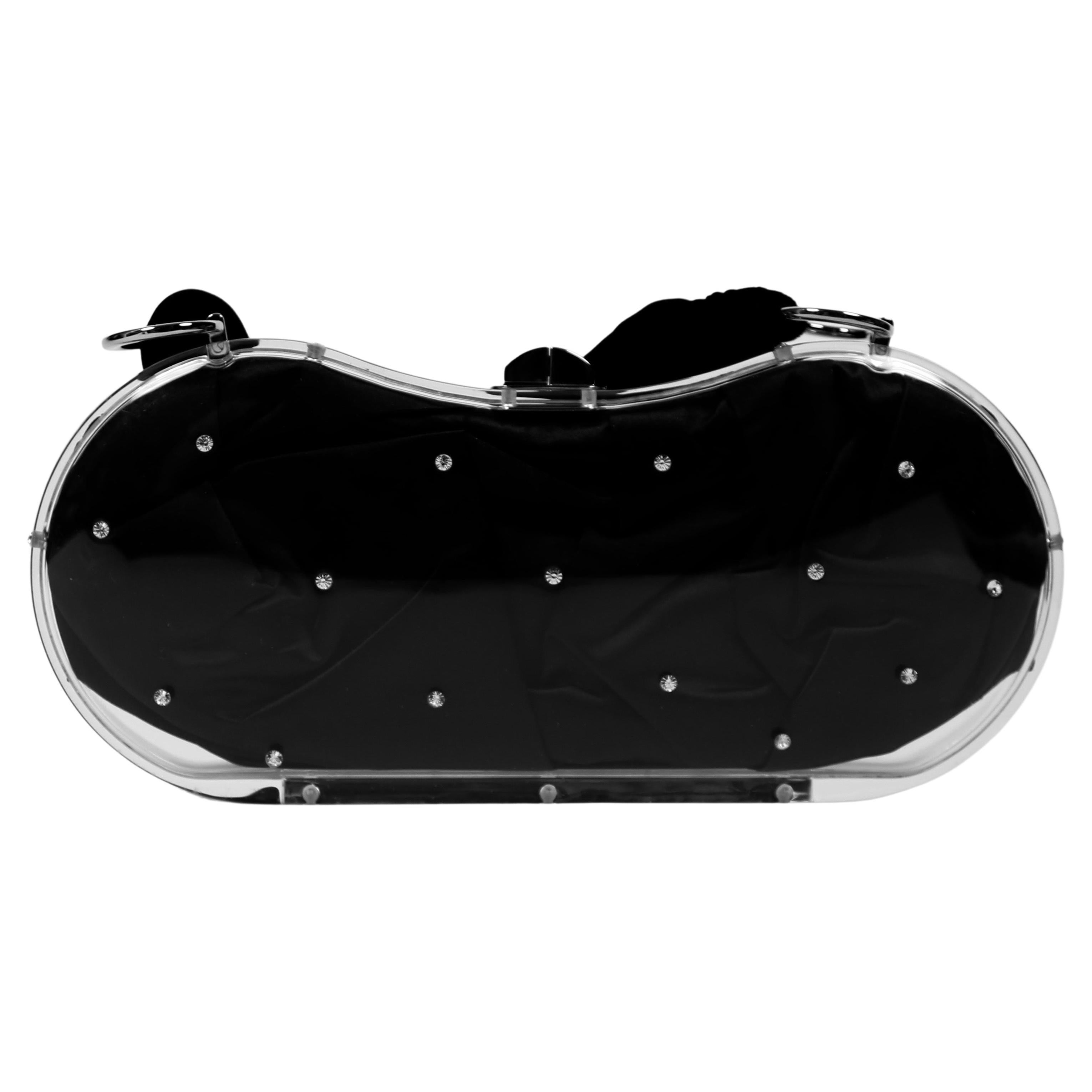 Black Tom Ford for Yves Saint Laurent lucite evening bag, 2003 For Sale