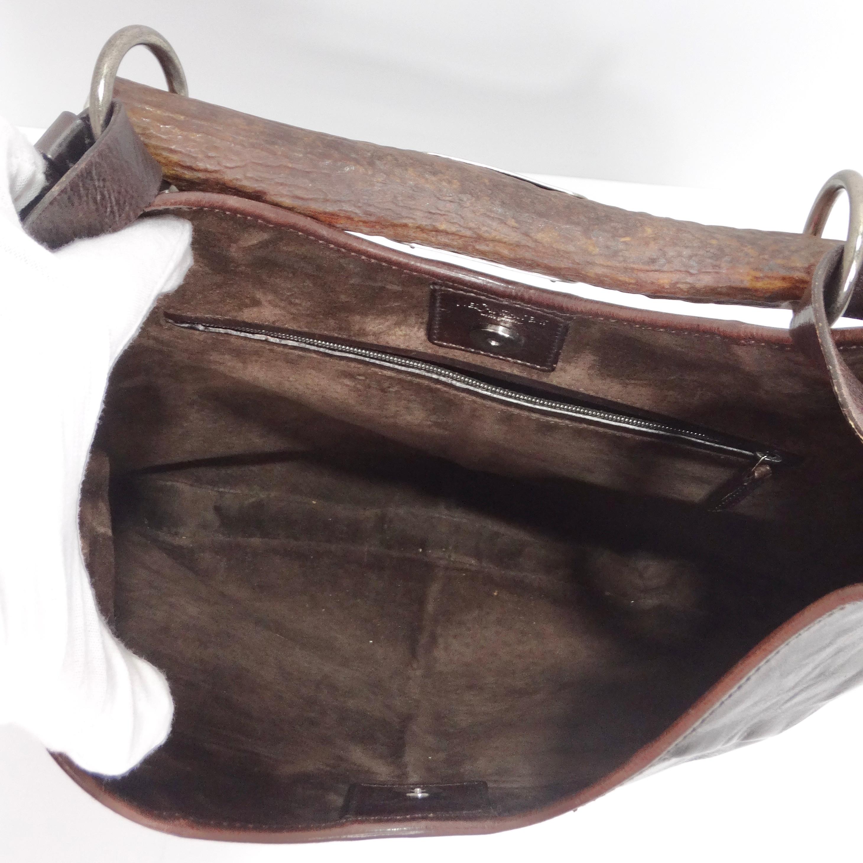 Tom Ford For Yves Saint Laurent Mombasa Brown Leather Handbag 4