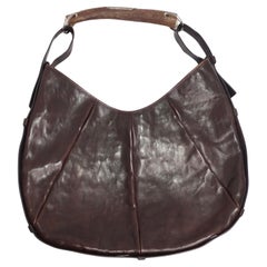 Tom Ford For Yves Saint Laurent Mombasa Brown Leather Handbag