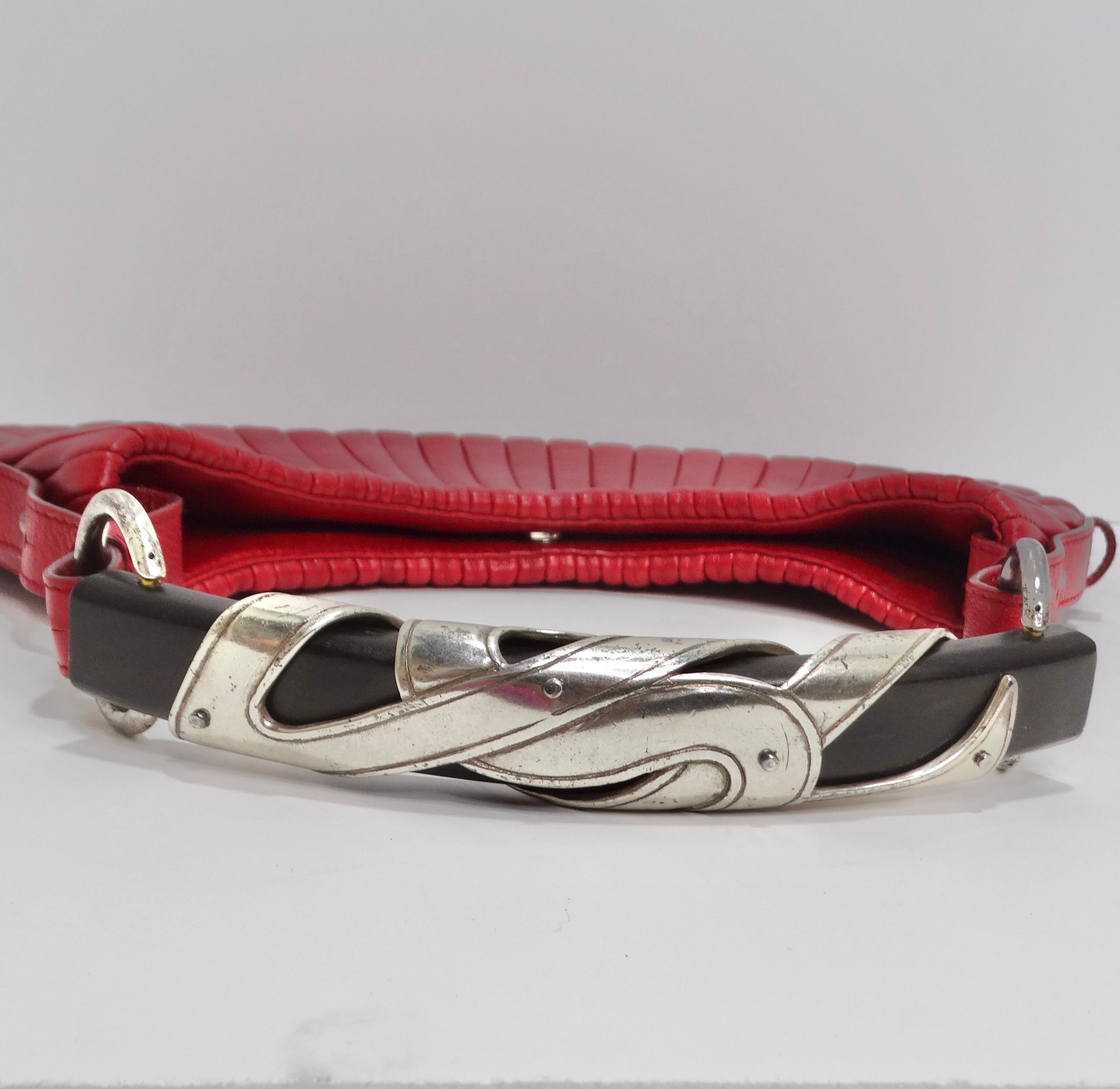Tom Ford For Yves Saint Laurent Mombasa Red Leather Handbag 1