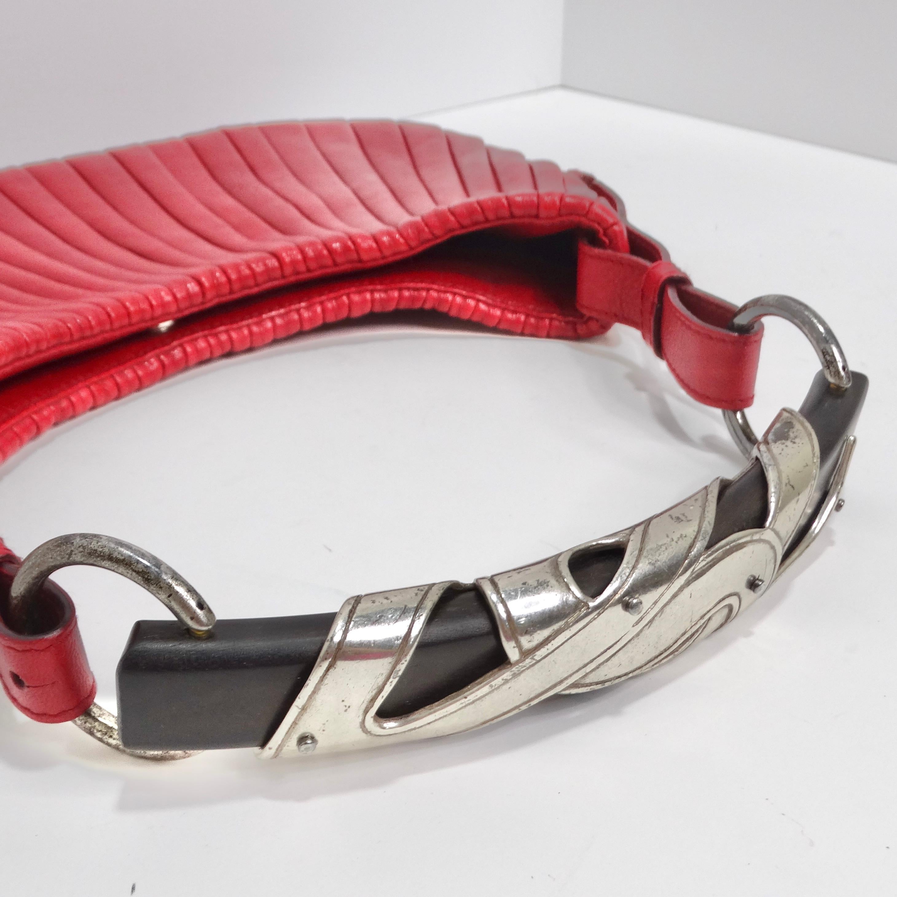 Tom Ford For Yves Saint Laurent Mombasa Red Leather Handbag 3