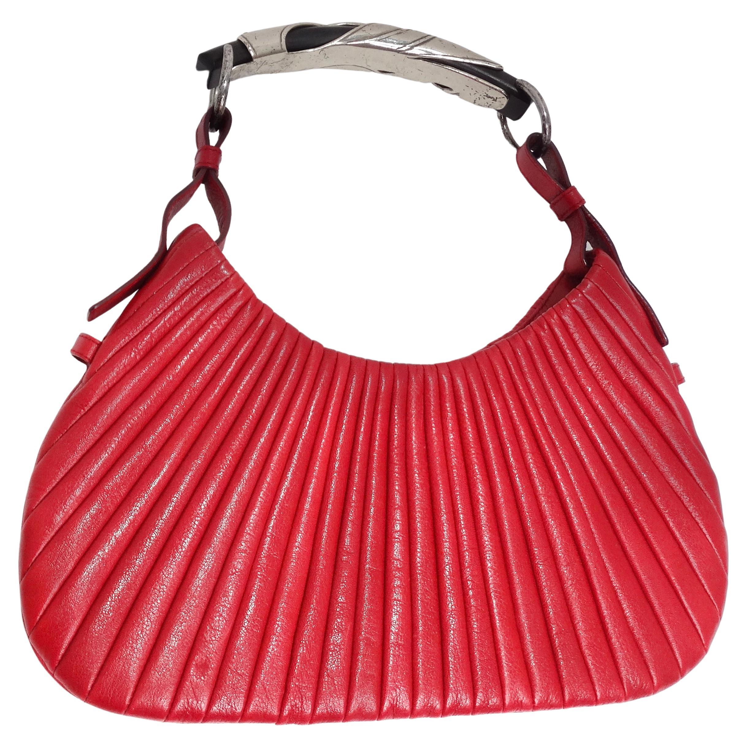Tom Ford For Yves Saint Laurent Mombasa Red Leather Handbag