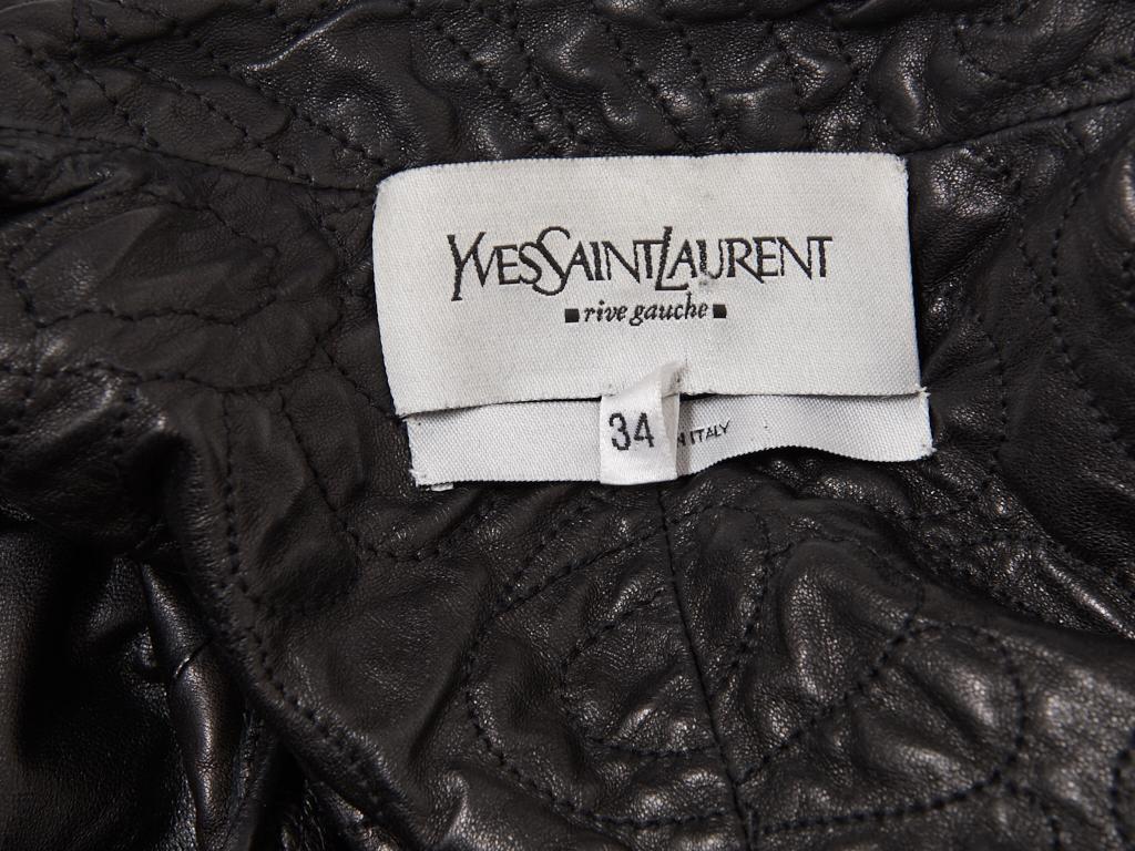 Women's Tom Ford for Yves Saint Laurent Quilted Leather Racer Jacket