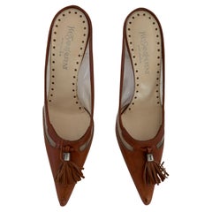 Tom Ford for Yves Saint Laurent Rive Gauche Leather Mules YSL EU 38