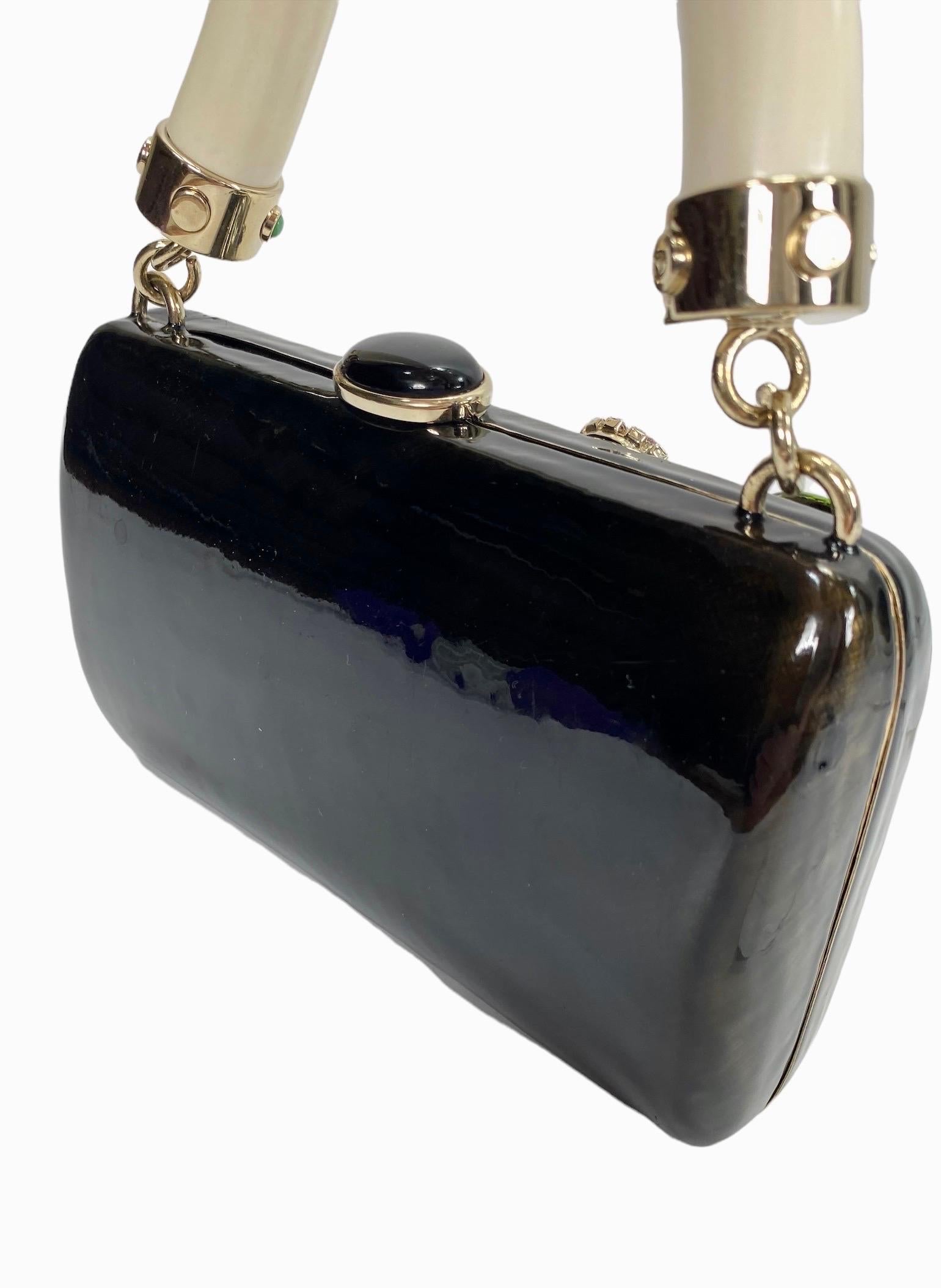 Tom Ford for Yves Saint Laurent Rive Gauche S/S 2004 Enamel Jeweled Clutch Bag For Sale 1