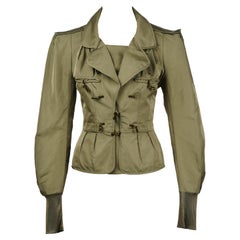 Tom Ford for Yves Saint Laurent Runway Structured Silk Military Blazer F/W 2004