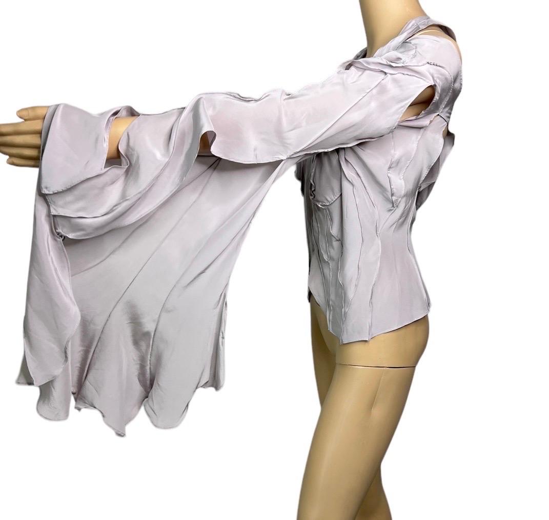 Tom Ford for Yves Saint Laurent YSL S/S 2003 Pasarela Recorte Camisa Blusa Top en venta 1