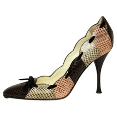 Tom Ford for Yves Saint Laurent YSL Snakeskin Heels Pumps  Size US 6.5