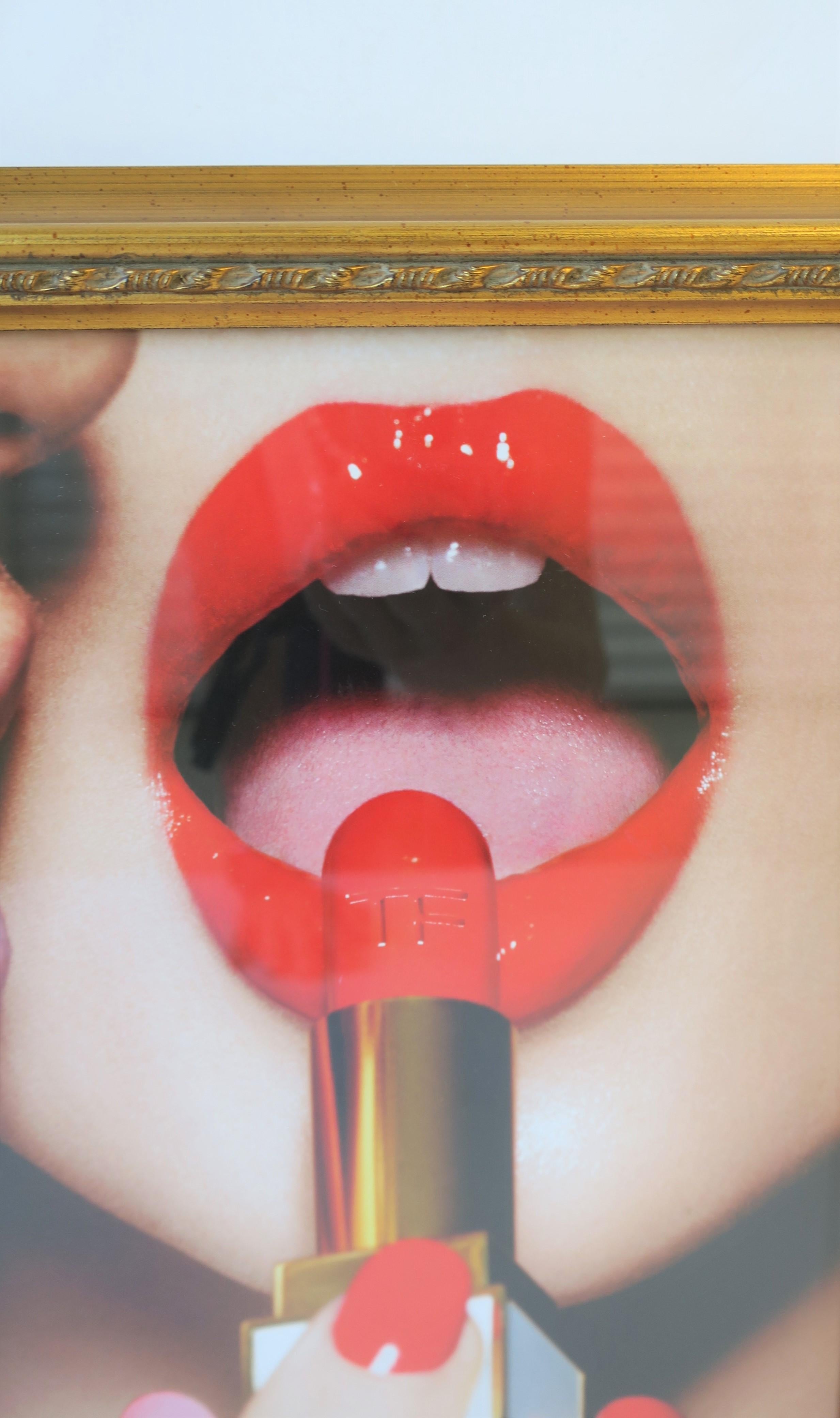 American Tom Ford Framed Makeup Print Advertisement Wall Art