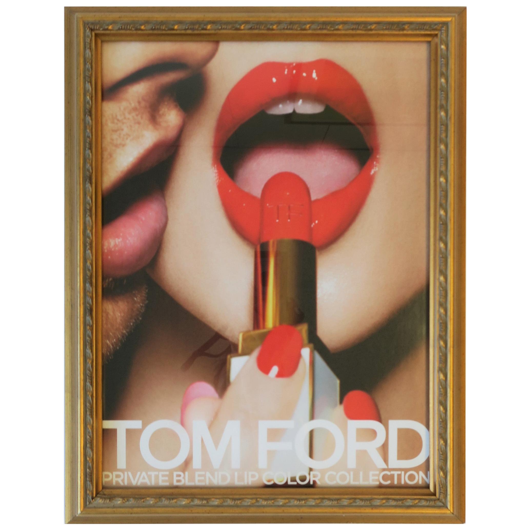 Tom Ford Framed Makeup Print Advertisement Wall Art