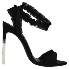 Tom Ford Frayed Satin Sandals Eu 38 Uk 5 Us 8