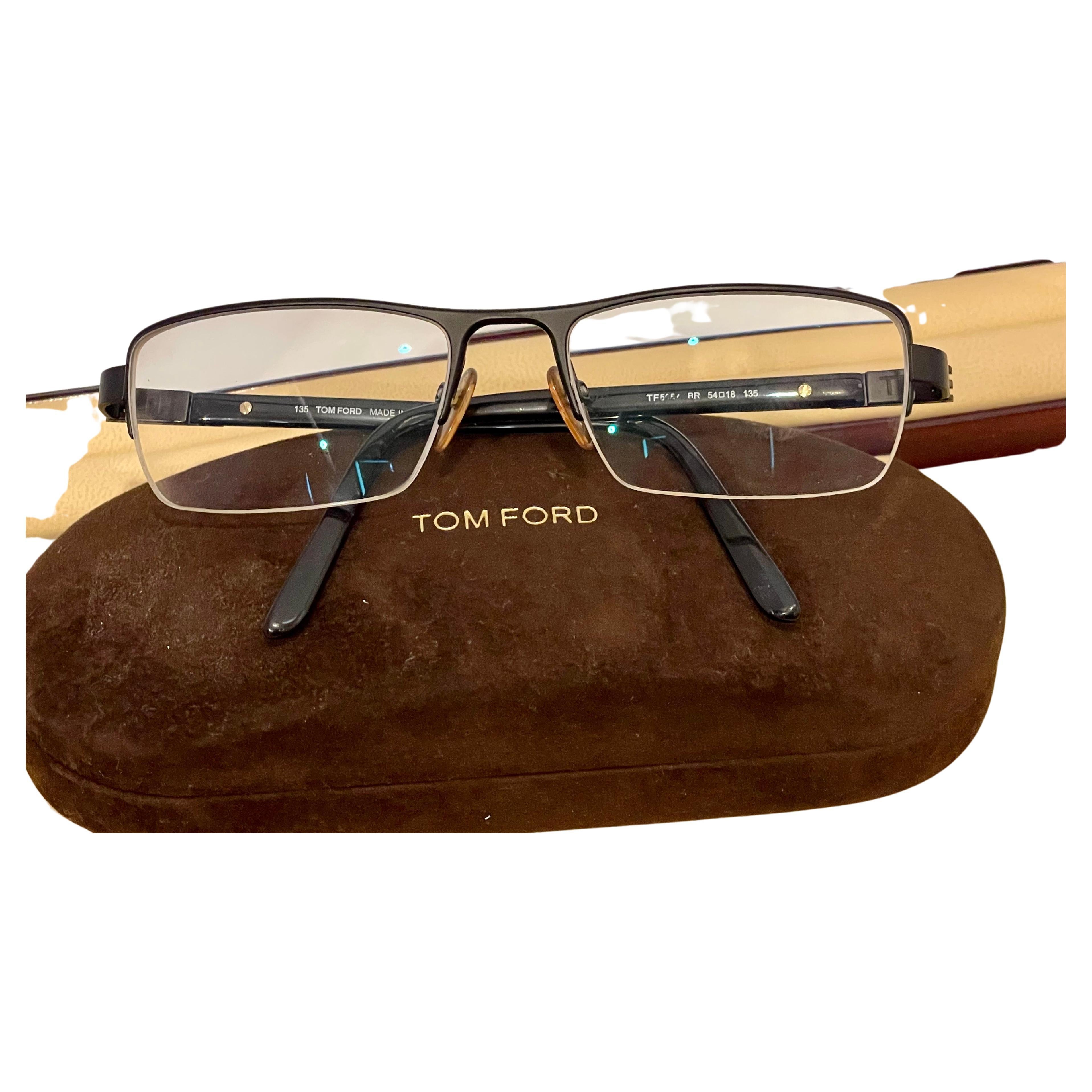 Gris Tom Ford FT 5056 Rectangle Eyeglasses Solstice Sunglasses With Box en vente