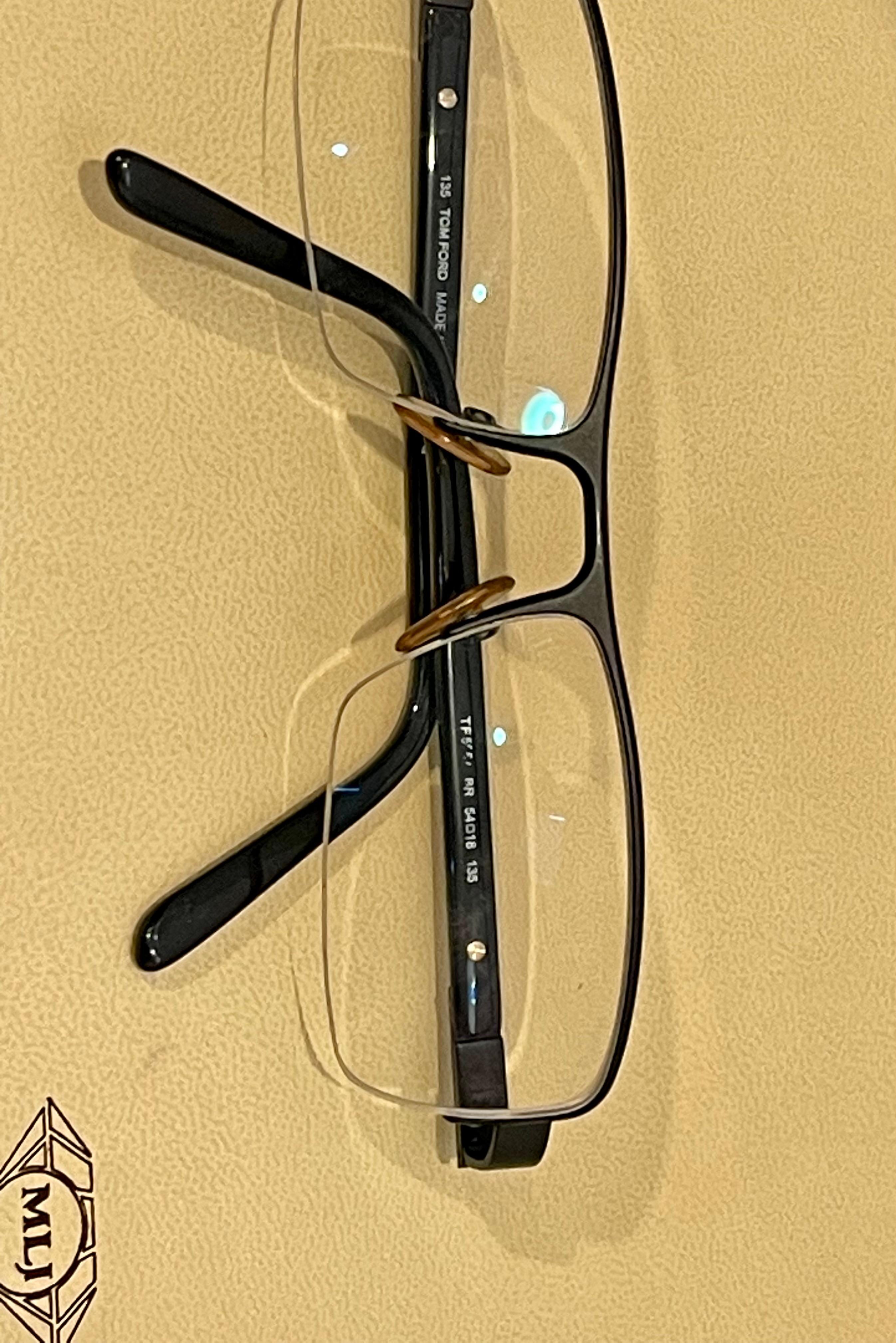 Tom Ford FT 5056 Rectangle Eyeglasses Solstice Sunglasses With Box In Excellent Condition For Sale In New York, NY