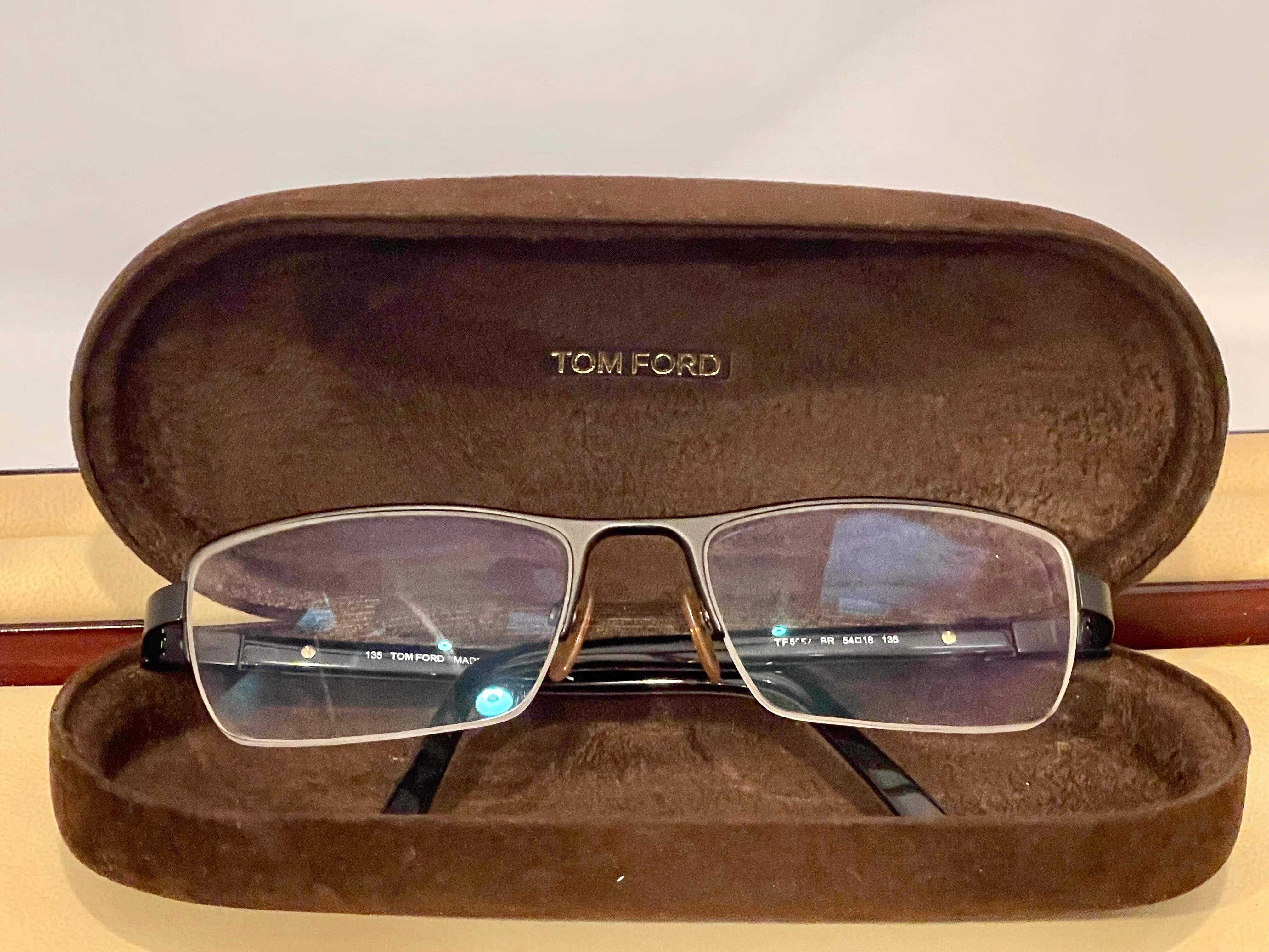 Tom Ford FT 5056 Rectangle Eyeglasses Solstice Sunglasses With Box en vente 4