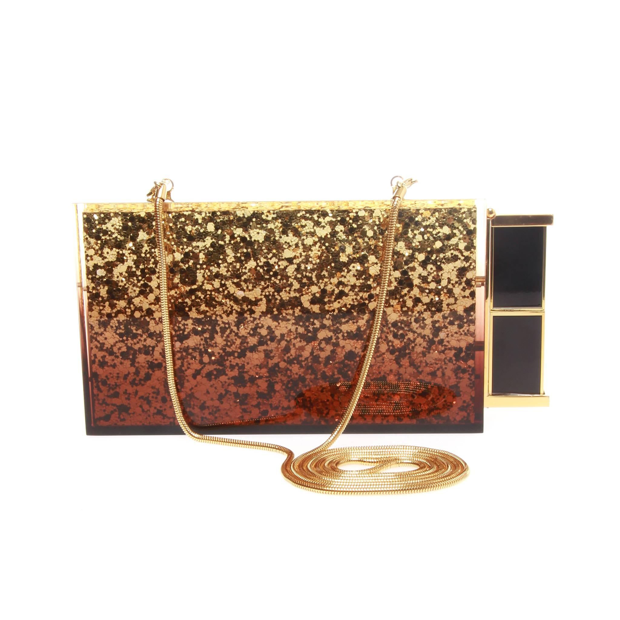 tom ford gold clutch