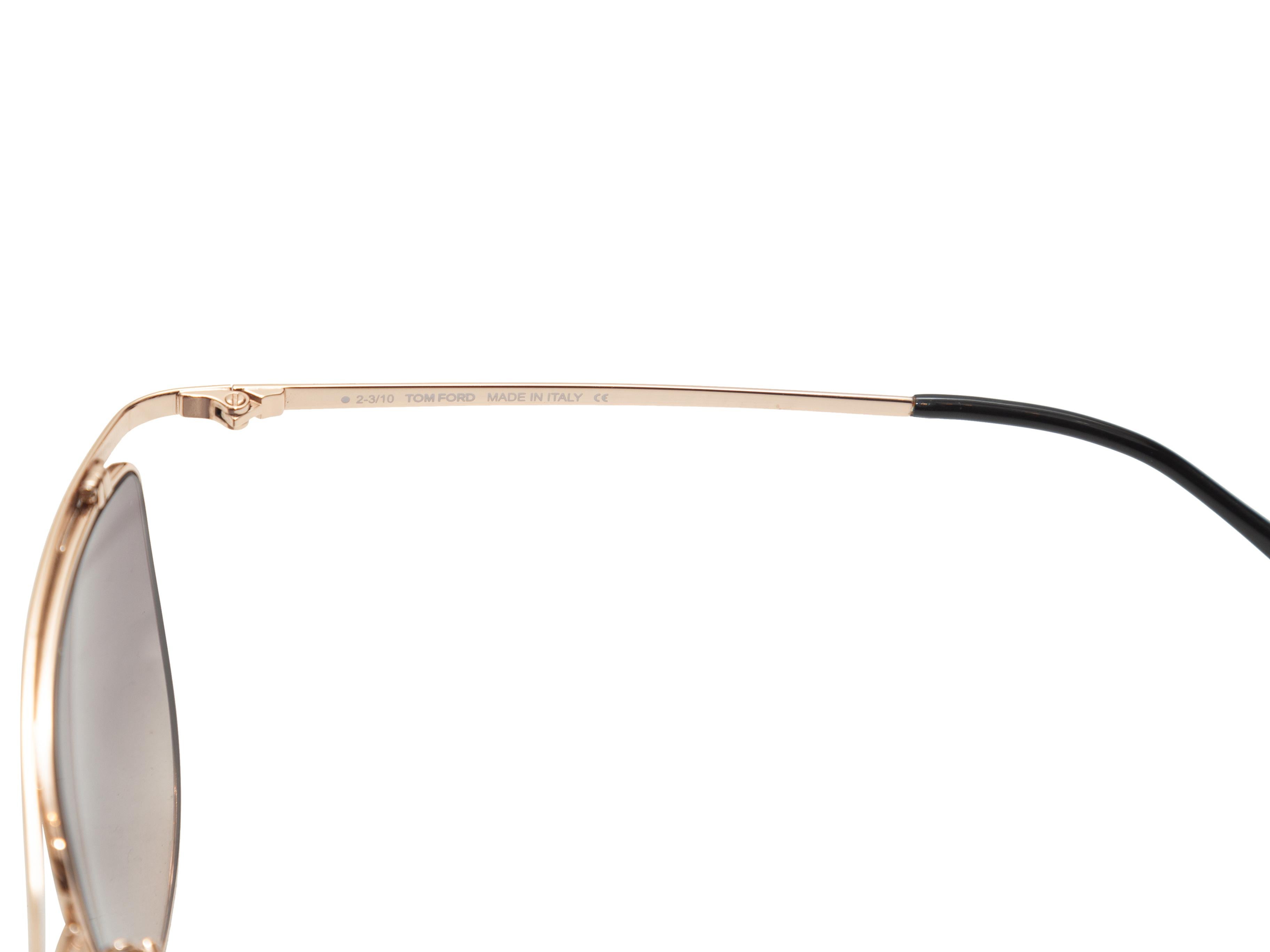 Women's Tom Ford Gold Helene Aviator Sunglasses