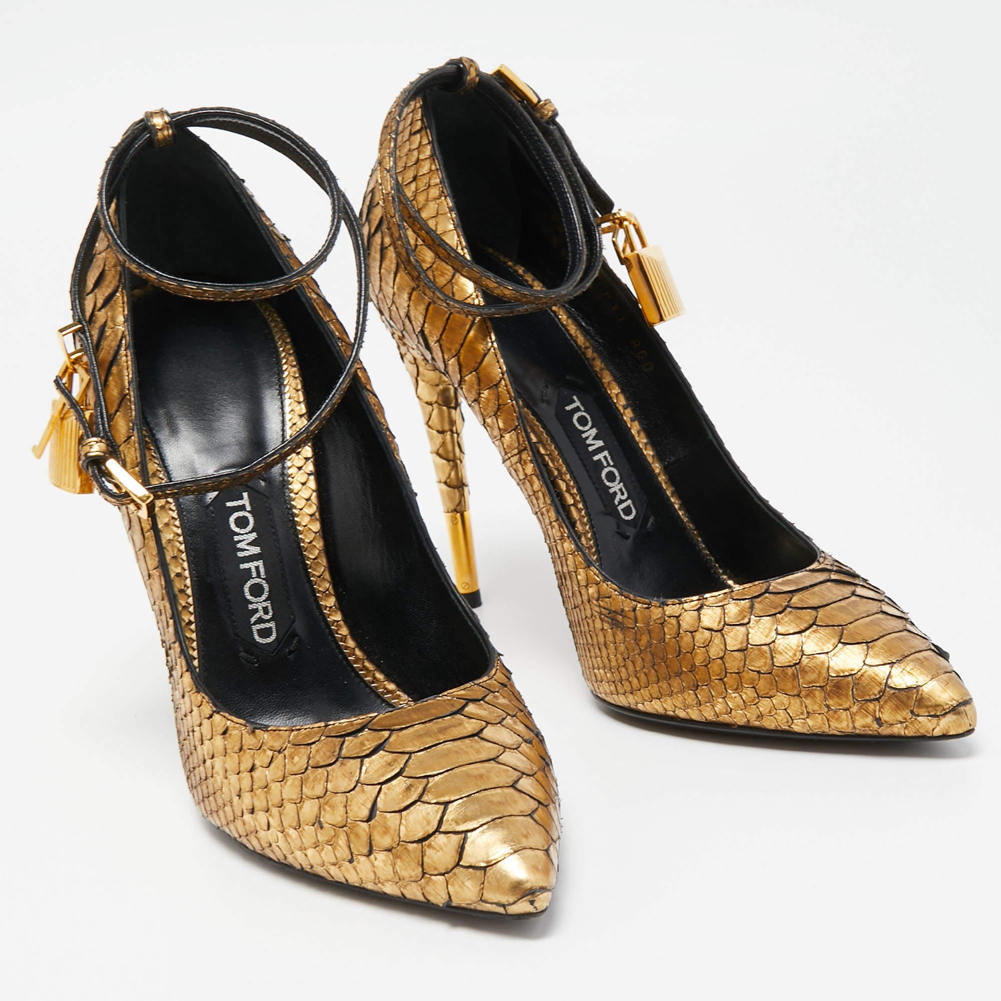 These timeless Tom Ford pumps are meant to last you season after season. Crafted using python leather, they are designed with a sleek arch, pointed toes, and 12 cm heels.


Includes
Original Dustbag