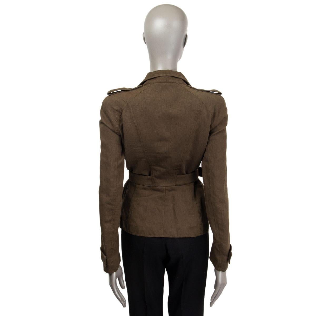 linen military jacket