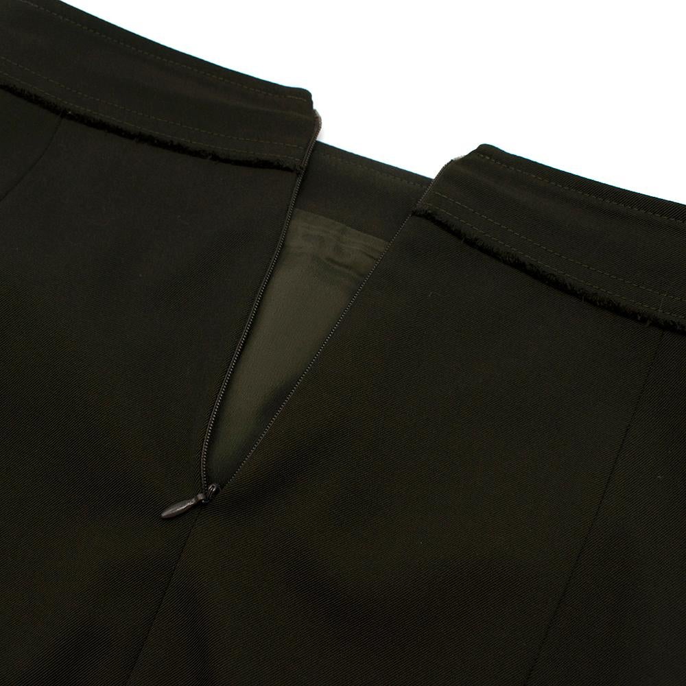 Women's Tom Ford Green Fit & Flare Utility Skirt - Size US 2/4 XXS For Sale