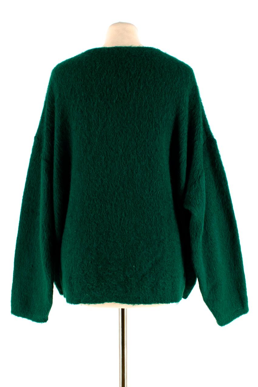 oversized emerald green sweater