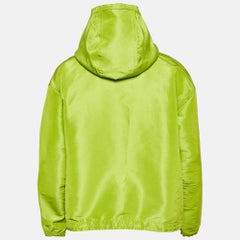 Tom Ford Green Silk Blend Boxy Fit Hooded Jacket M