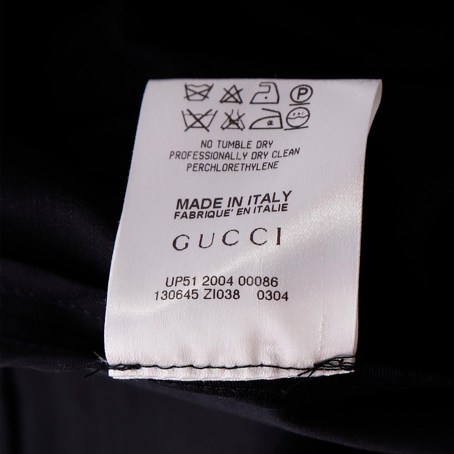 Tom Ford Gucci 2000s Black Tight Gathered Pencil Skirt  For Sale 4