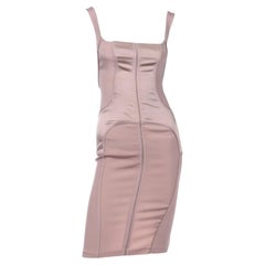 Tom Ford Gucci 2003 Bodycon-Abendkleid aus gemusterter Stretch und Seide