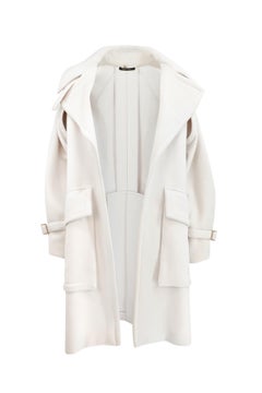 Tom Ford Gucci AW03 White Wool/Angora Corset Coat Look 1