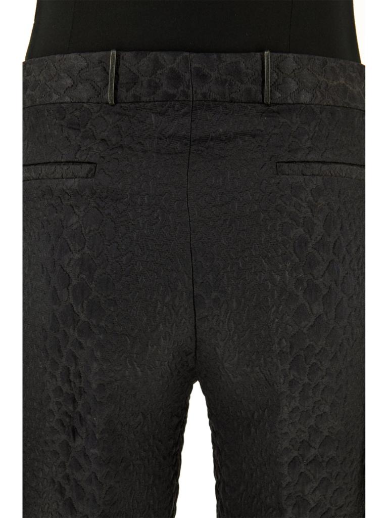 Tom Ford Gucci Black Cloque Jacquard Trousers For Sale 3