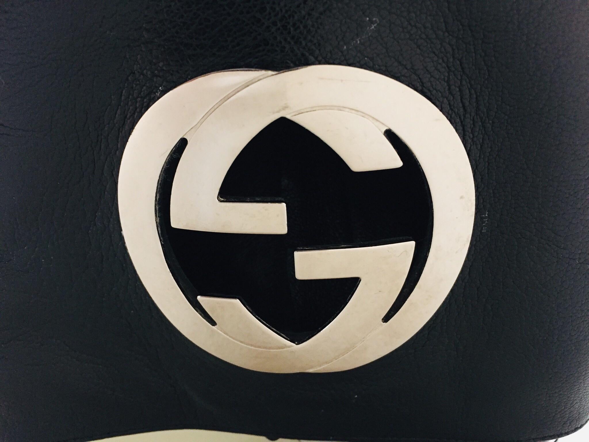 Tom Ford GUCCI Black Leather Boots 1999 For Sale 4