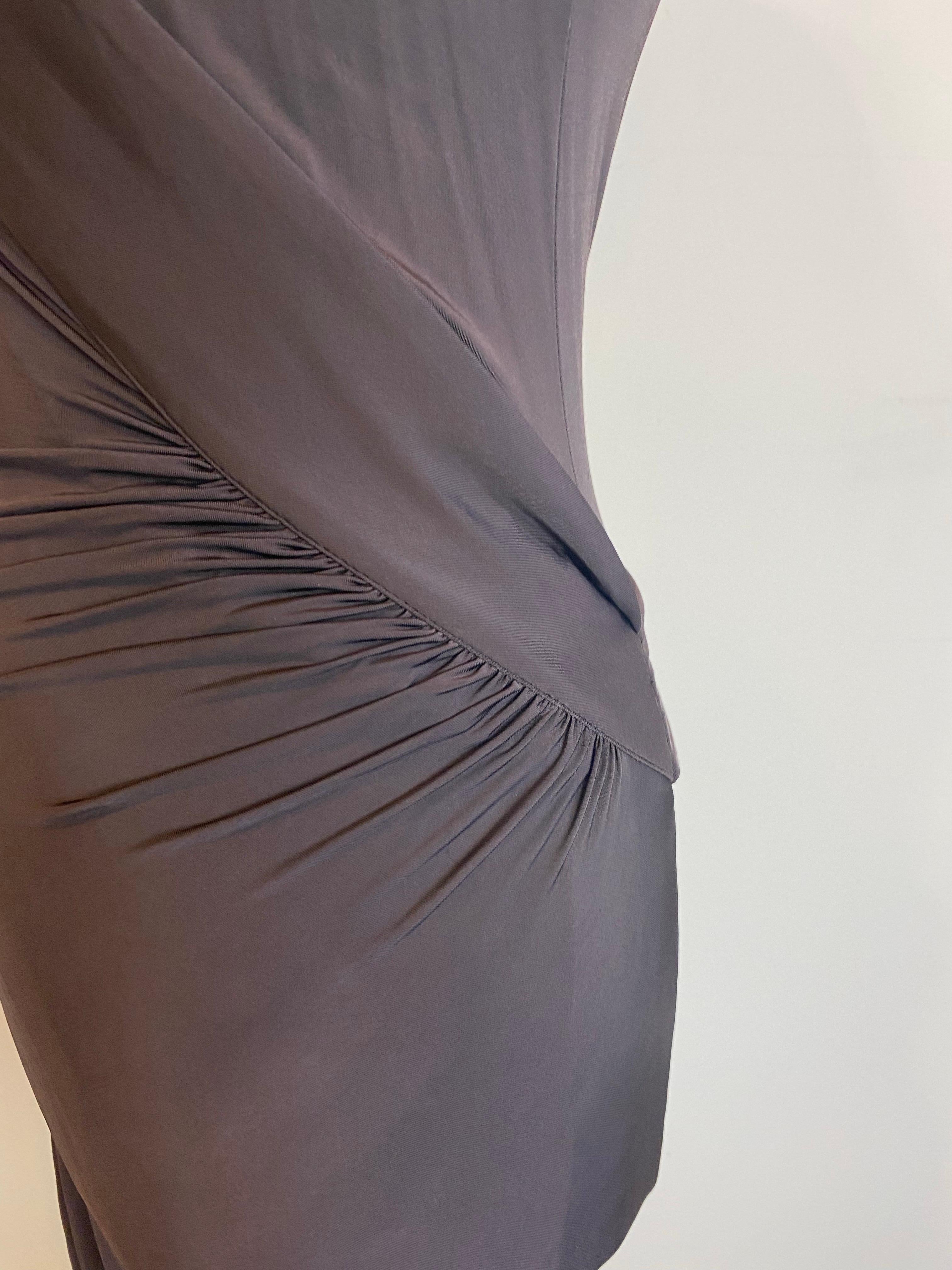 Robe Tom Ford Gucci Marron foncé en vente 2