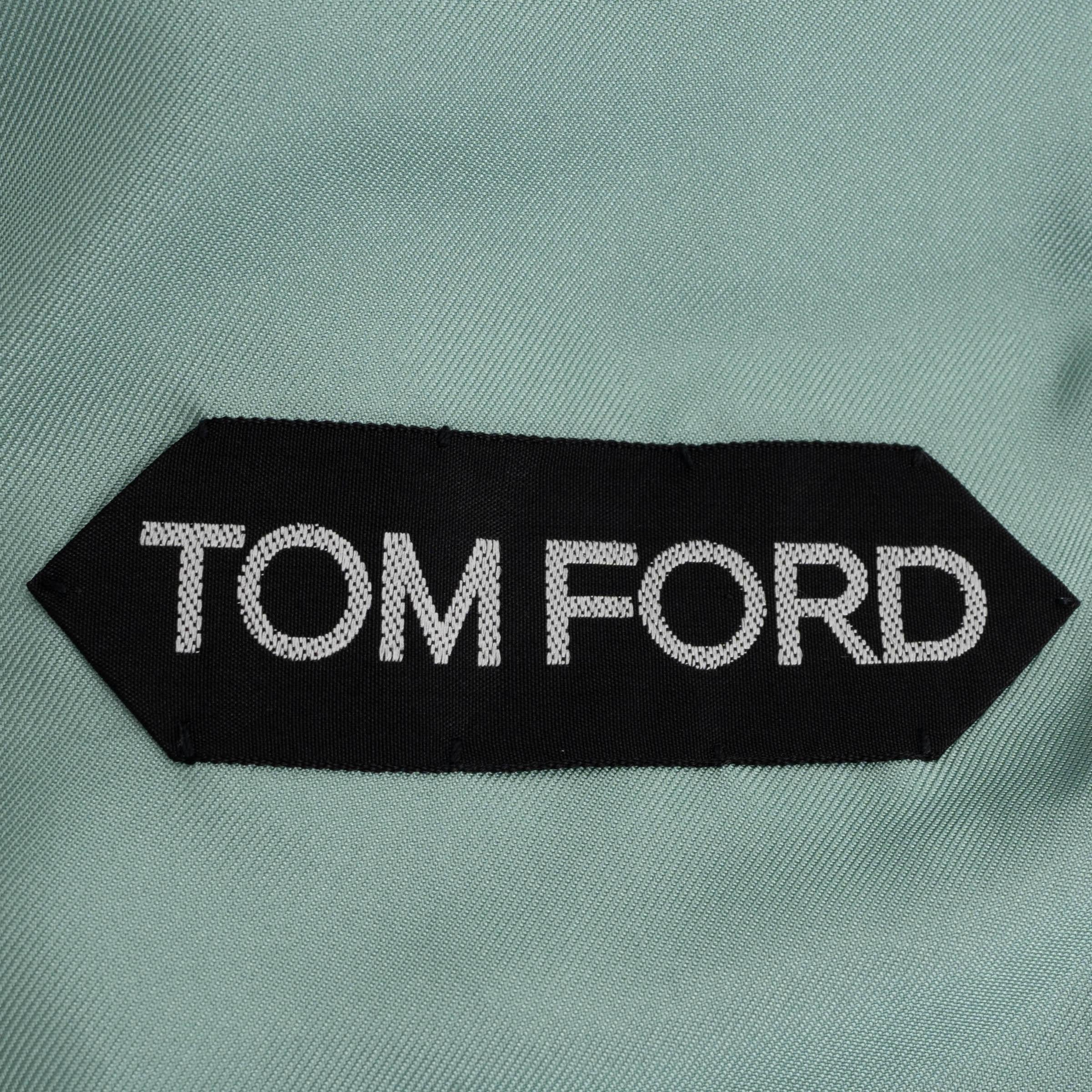 Tom Ford Giacca 2024 in pelle grigio turchese Harbor 40 S in vendita 2