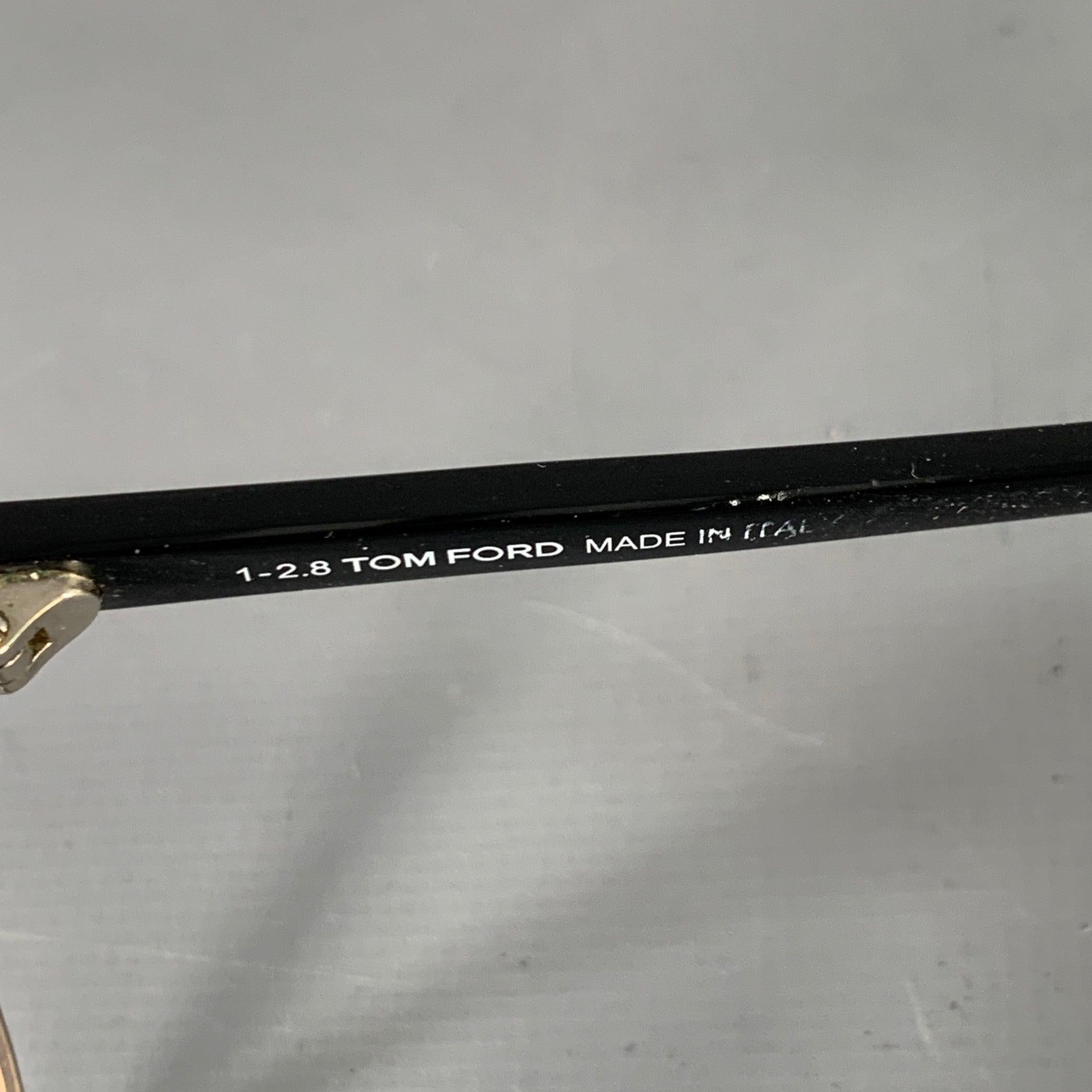 TOM FORD Henry Black Acetate Semi Rimless Frames For Sale 2