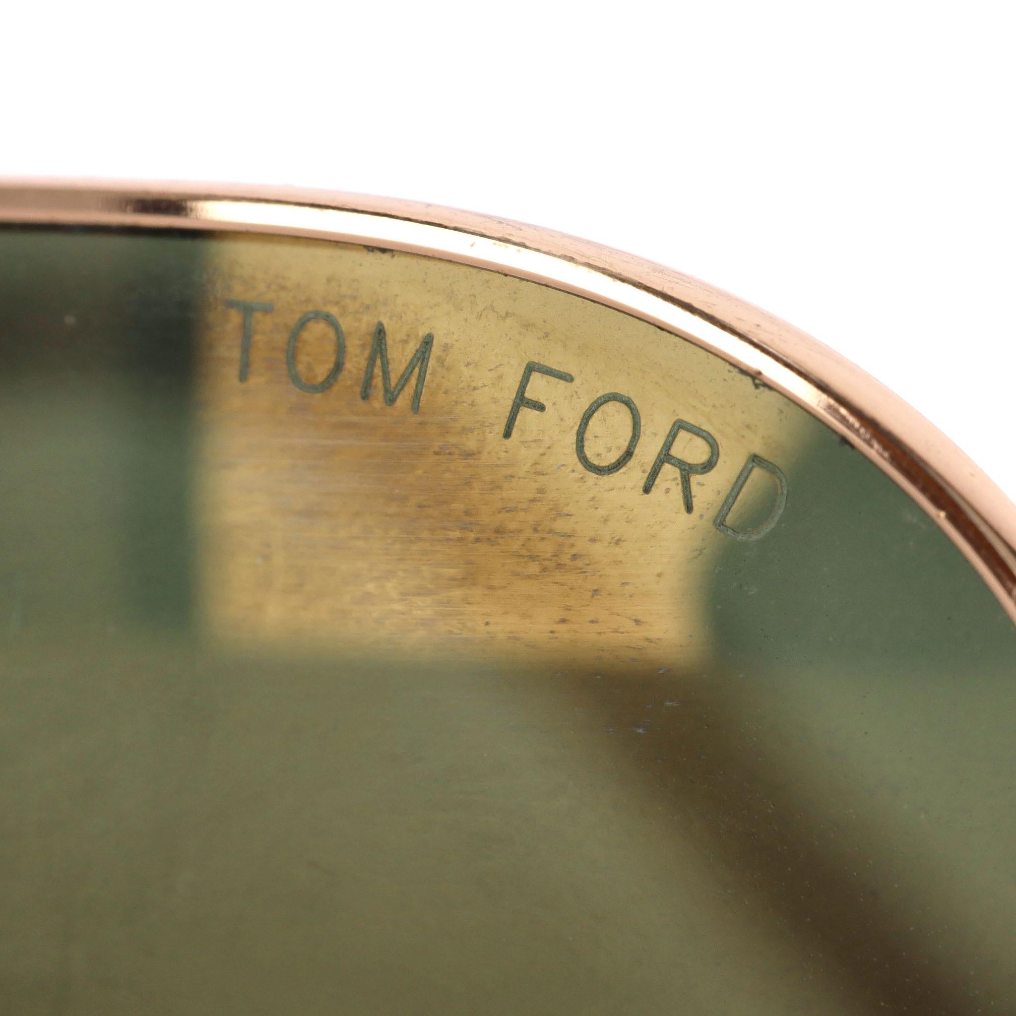 Tom Ford Hunter Aviator-Sonnenbrille mit verspiegelten Gläsern im Zustand „Gut“ im Angebot in London, GB