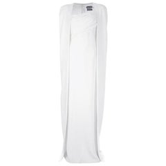 Tom Ford Iconic White Dress with Cape as seen on Gwyneth