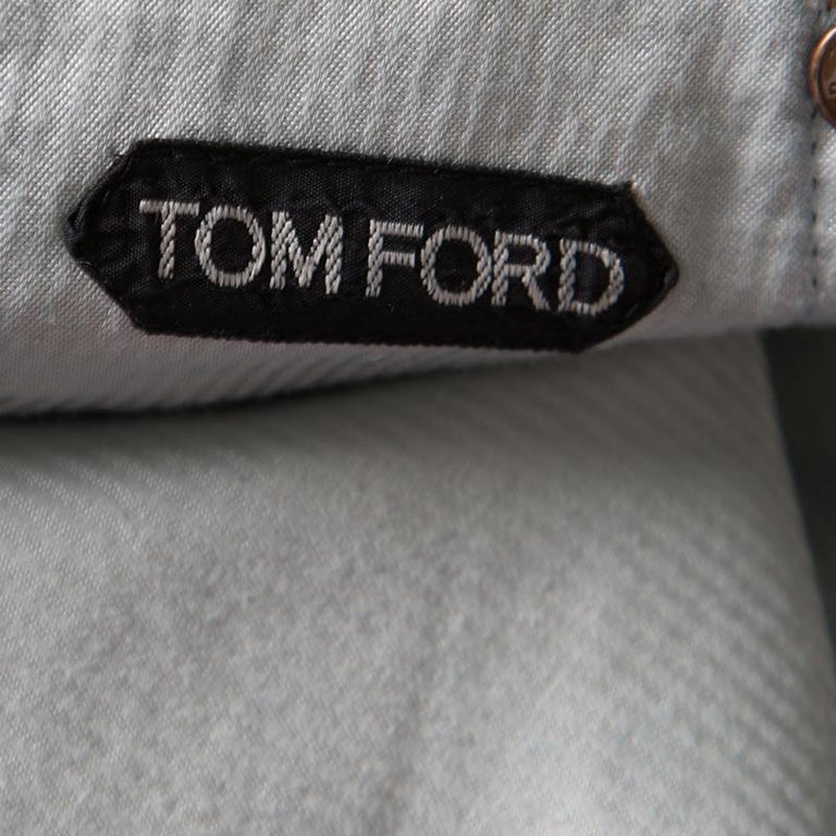 Tom Ford Indigo Dark Wash Denim Straight Fit Jeans XXL For Sale at ...