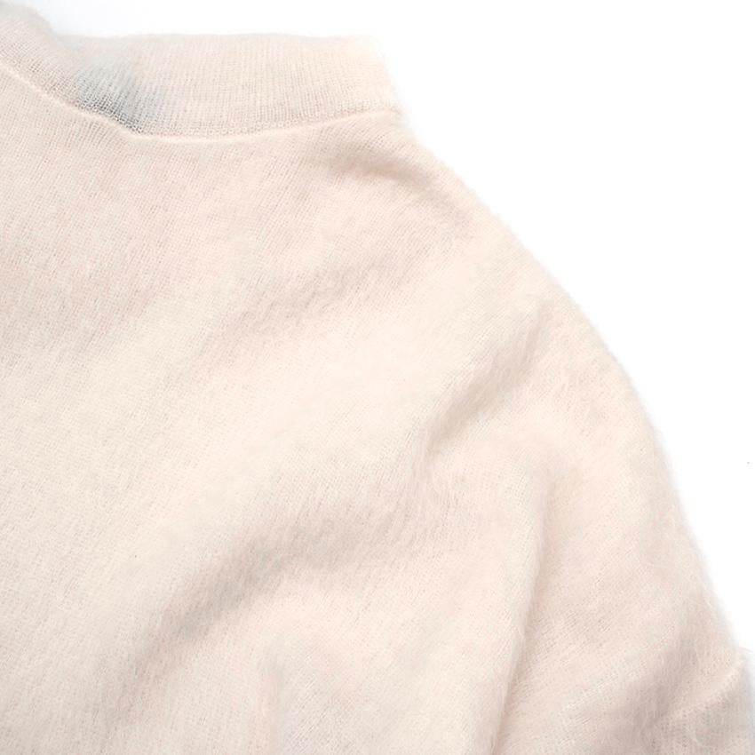 Tom Ford Ivory Mohair Blend Roll Neck Knit Sweater - Size M 2