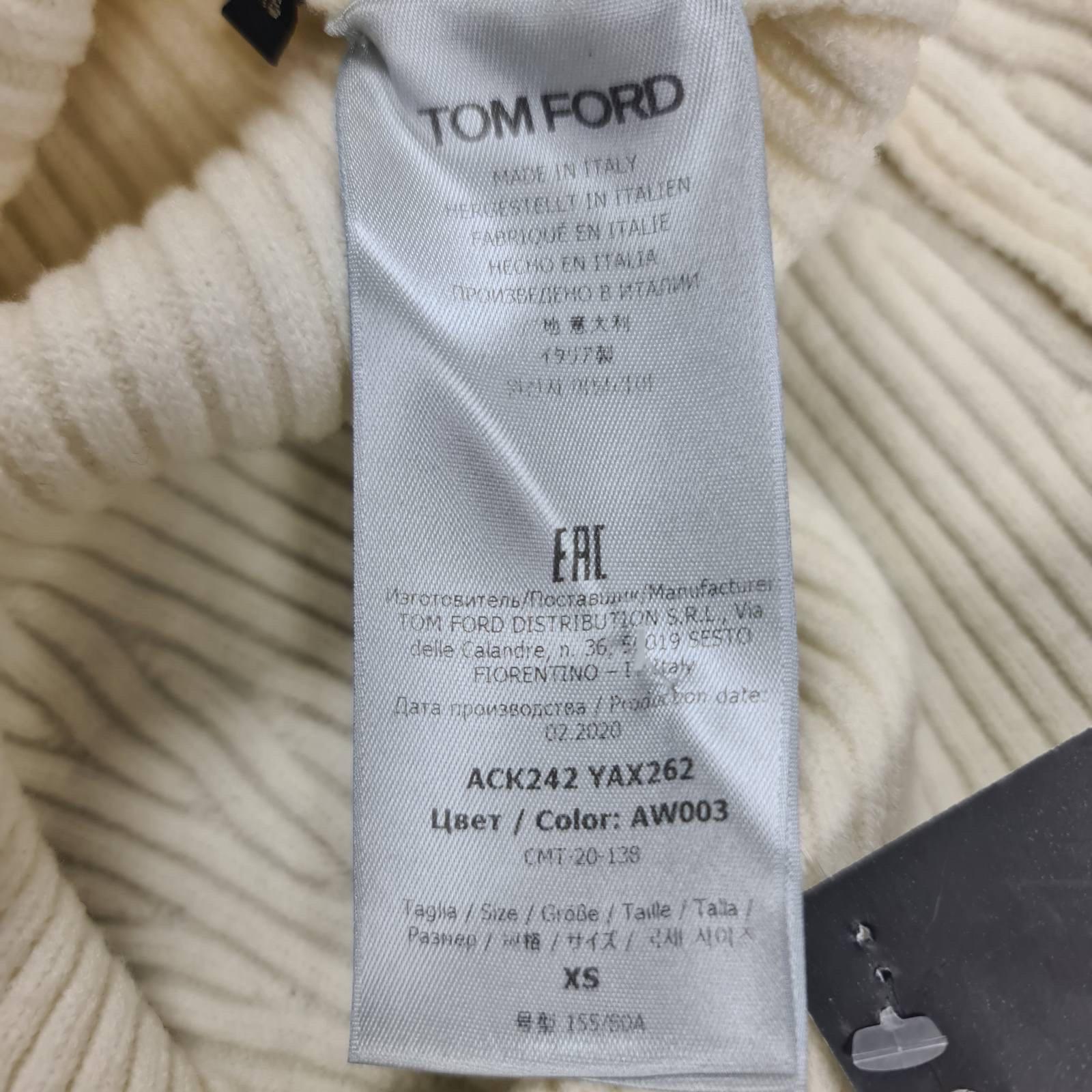 Tom Ford Ivory Wool Zipper Dress   4