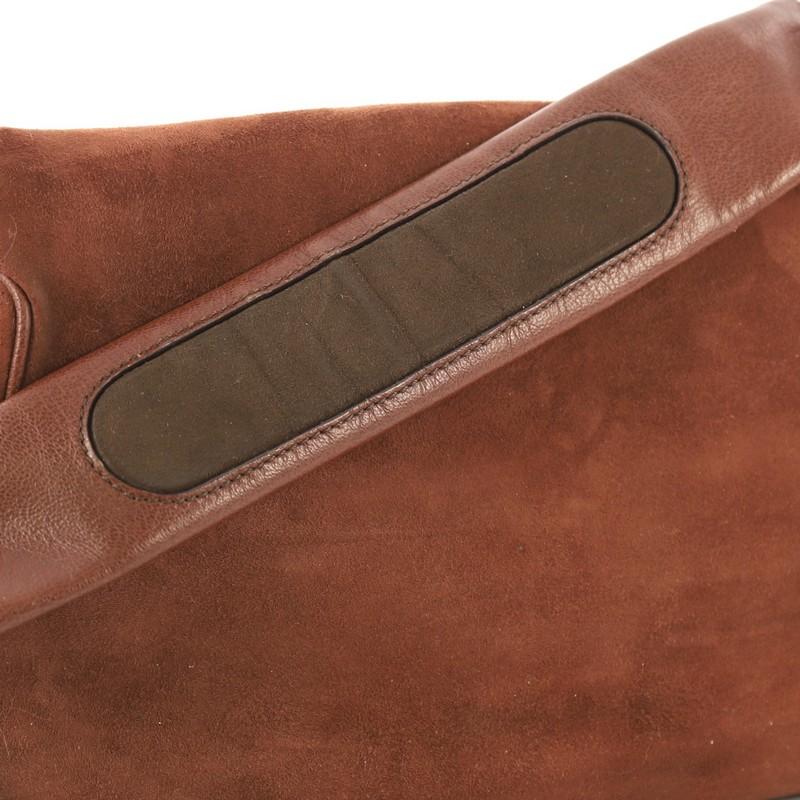 Brown Tom Ford Jennifer Shoulder Bag Suede with Leather Medium