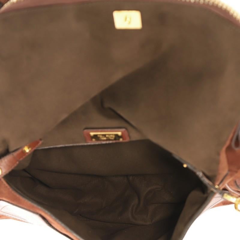 Women's Tom Ford Jennifer Shoulder Bag Suede with Leather Medium