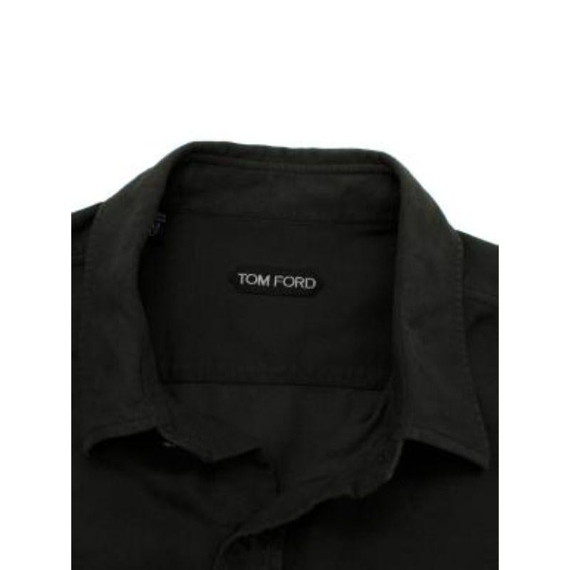 Men's Tom Ford Khaki Cotton Shirt For Sale