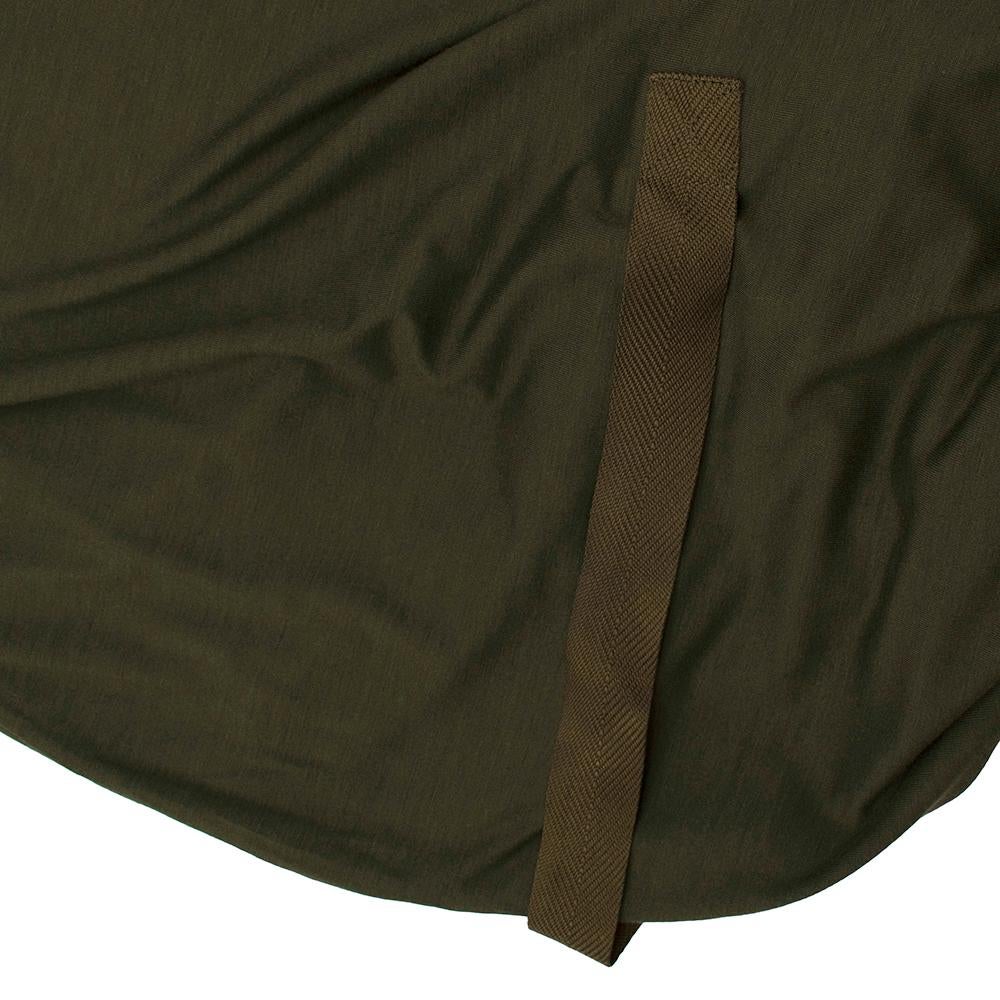 Tom Ford Khaki D-Ring Detail Shift Dress - Size US 0-2 In New Condition For Sale In London, GB