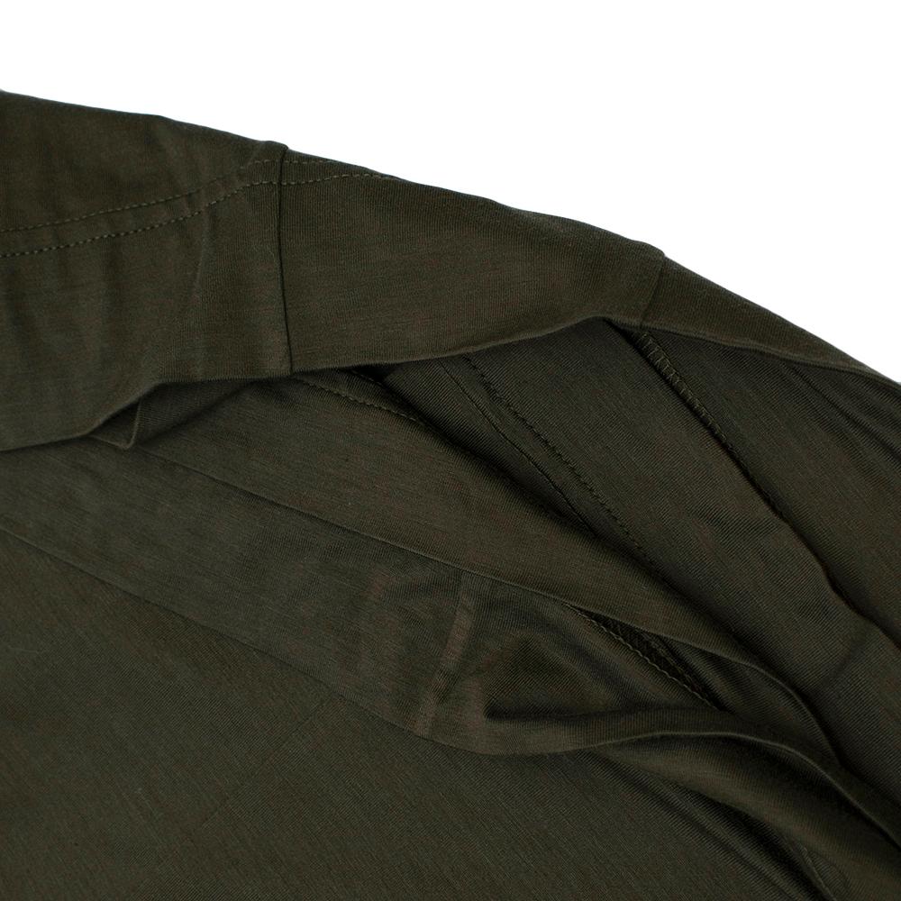 Women's or Men's Tom Ford Khaki Plunge Neck D-Ring Wrap Style Dress - Size US 4