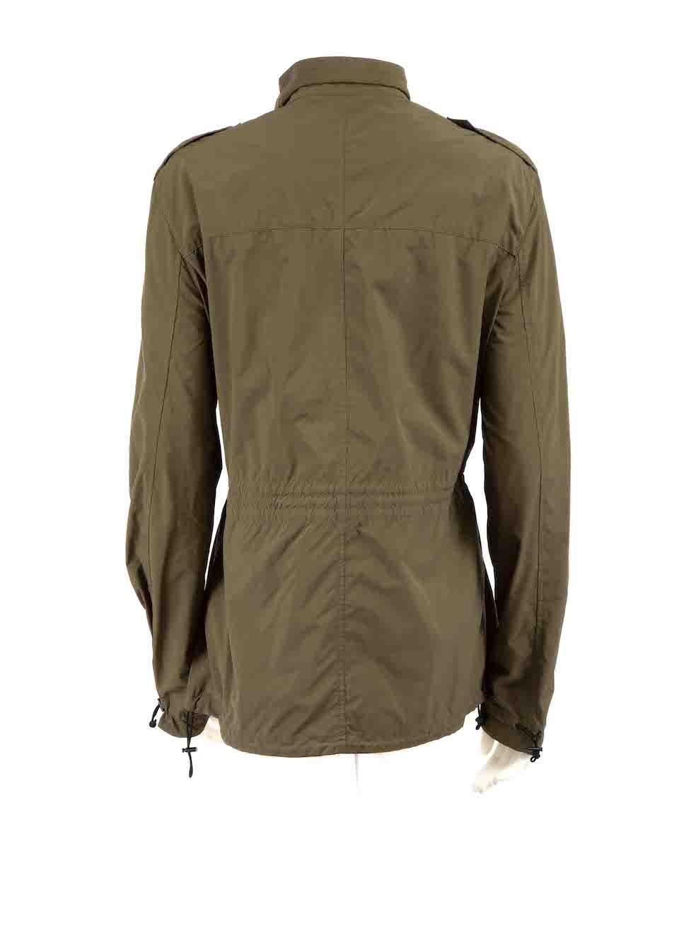 Tom Ford Khaki Windbreaker Utility Jacket Size XL In Good Condition For Sale In London, GB