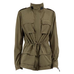 Tom Ford Khaki Windbreaker Utility Jacket Size XL