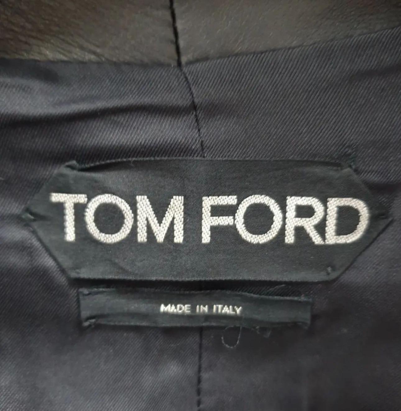 Tom Ford Giacca Bomber in pelliccia di agnello Sz.38 in vendita 2